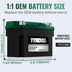 TYKOOL YTX12-BS STD LiFePO4 Lithium Motorcycle Battery, 2X Cranking Amps - Image 4