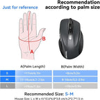 TECKNET Rechargeable Jiggler Wireless Mouse 4800 DPI Silent USB A & Bluetooth - Image 3