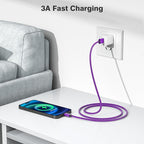 Elebase for iPhone 16 Pro Max Car Charger Cable 1.5/3.3/6.6FT 3 Pack, Type C - Image 5