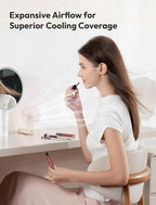 Aecooly Slim Portable Fan 2 Pack, Thin Handheld Fan, USB Rechargeable Mini - Image 5