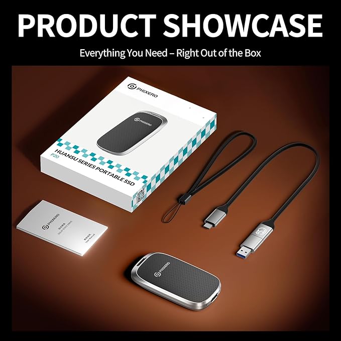 PHIXERO P20 External Portable SSD 512GB, External Solid State Drives - Image 7