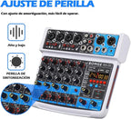 BOMGE 6 Channel mini DJ Audio sound mixer console - Image 5