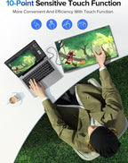 UPERFECT 24.5" 2K Portable Monitor Touchscreen, 165Hz Gaming Monitor FreeSync - Image 2
