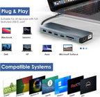 WAVLINK USB C Docking Station Dual Monitor, USB-C Hub Laptop Triple Display - Image 6