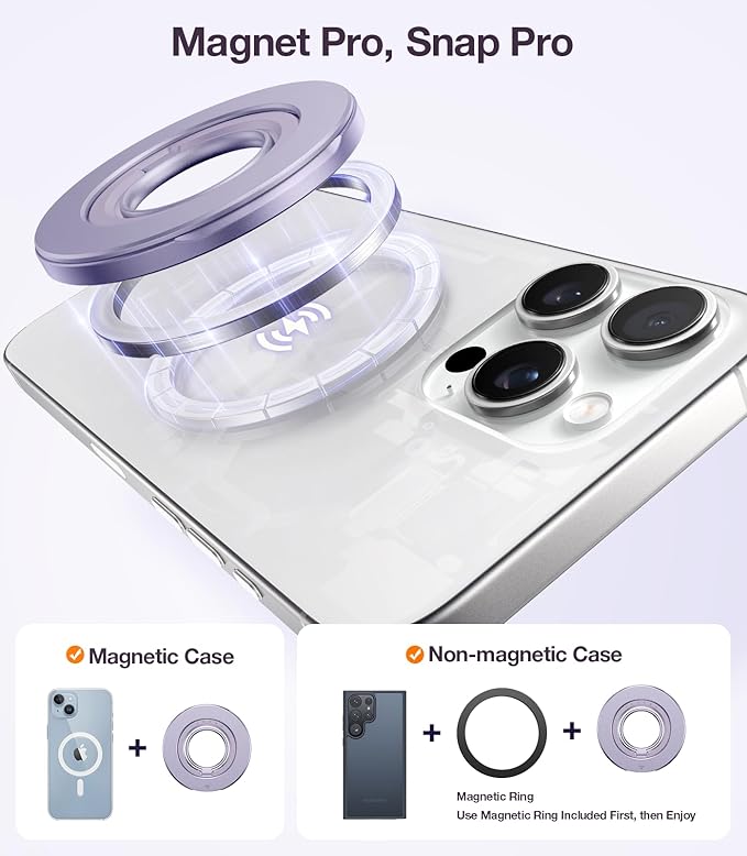 TORRAS 2025 Upgrade Fit for MagSafe Phone Grip Ring Holder Compatible - Image 7