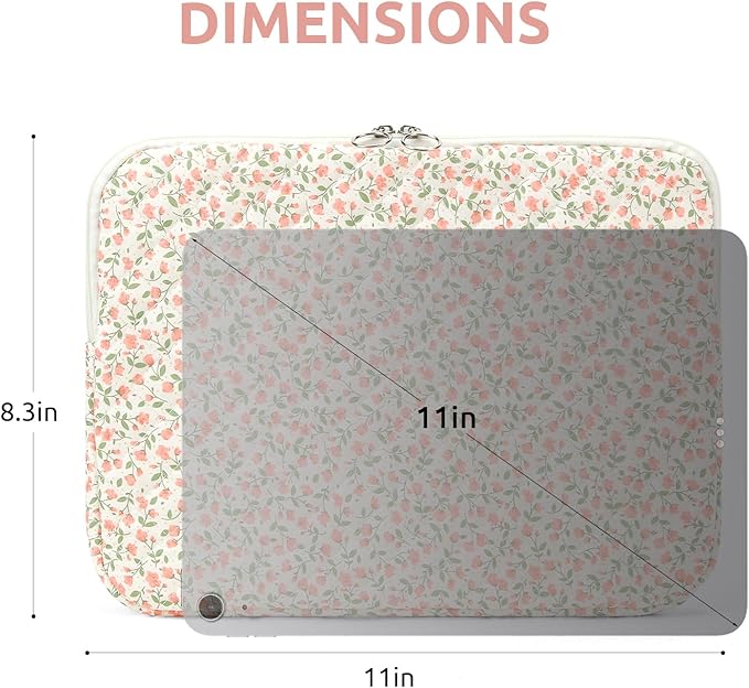 Puffy Laptop Sleeve 13-15.6 Inch Cute Quilted Laptop Protective Case Padded - Image 6