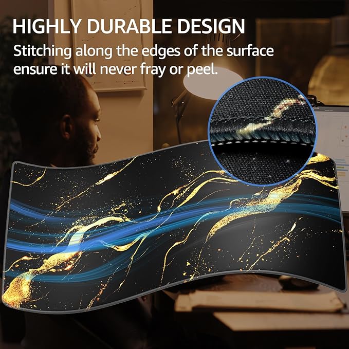 KTRIO Large Gaming Mouse Pad Desk Mat, Superior Micro-Weave Cloth, Non-Slip - Image 3