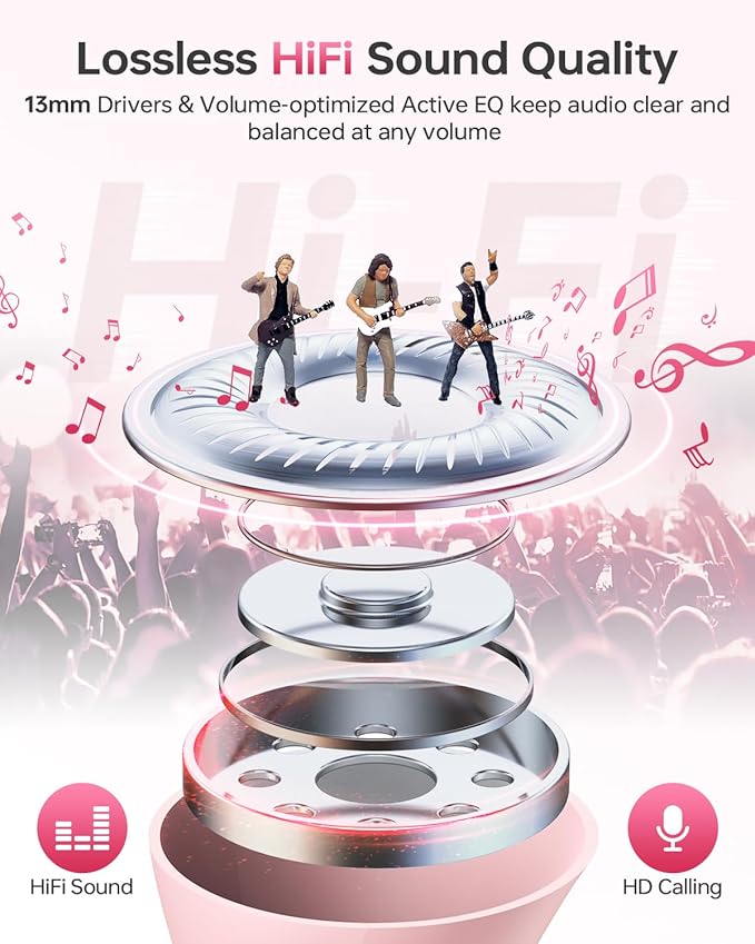 KTGEE Wireless Earbuds Bluetooth 5.3 Headphones, 40Hrs Playback Stereo Ear Buds - Image 7