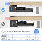 suptek Large Keyboard Tray Under Desk Pull Out - Image 7