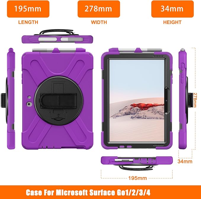 ZenRich Rugged Case for Surface Go 4/Surface Go 3/ Surface Go 2, Surface Go - Image 9