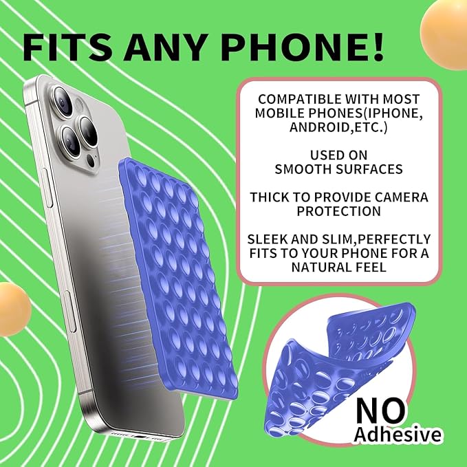 Silicone Double Octo Buddy-Sided Suction Phone Grip Detachable Mount - Image 2