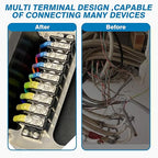 GLOSO Marine Terminal Blocks TBD Double Row Stainless 10-22 AWG Cu, 30A/600V- 1 - Image 3