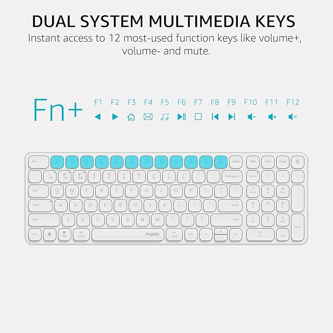 Rapoo 9360M Wireless Keyboard and Mouse Combo, Blade-Series E9310M 99-Key - Image 5