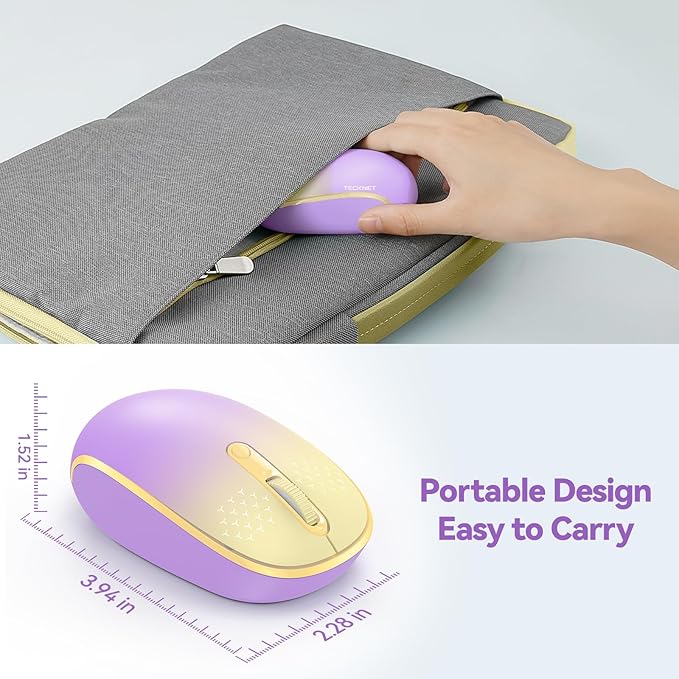 TECKNET Wireless Mouse, 2.4G Quiet Computer Mouse - Image 3