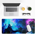 Dazzling Galaxy Gaming Mouse Pad 31.5x11.8 Inch Blue Purple Galaxy Nebula - Image 3
