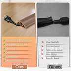 Floor Cord Cover for Wires on Floor Self Adhesive Cord Hider Floor Cable - Image 3