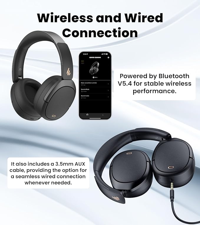 Edifier W80 Over Ear Headphones - Image 7