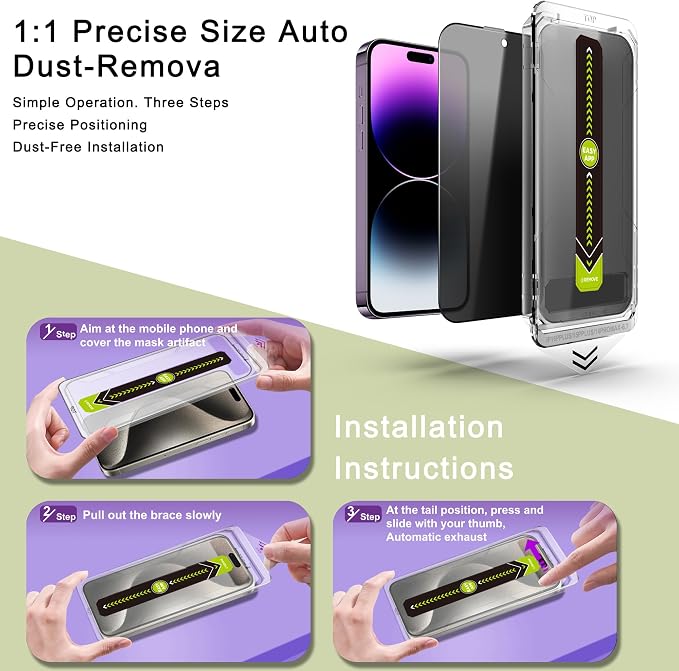 9H Tempered Glass, Full Coverage, Anti-Fingerprint, Auto Dust Removal, - Image 3