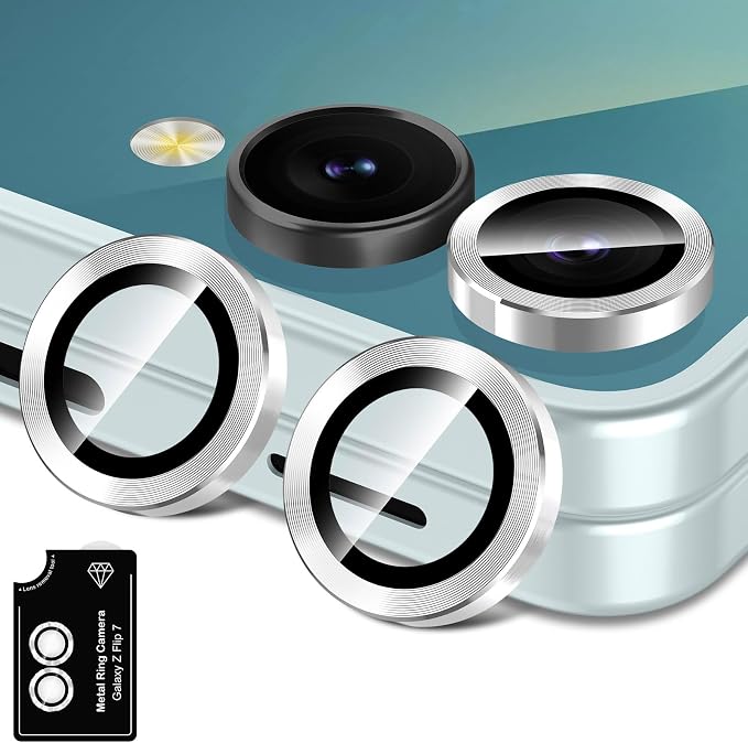 for Samsung Galaxy Z Flip 7 Camera Lens Protector, Individual Metal Ring by Btscase