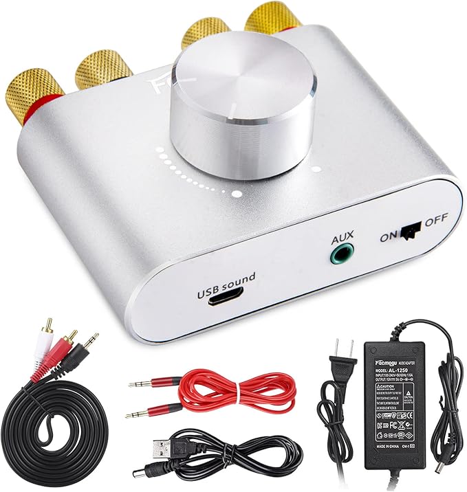 Facmogu F900S 160W Bluetooth 5.0 Mini Amplifier, 80Wx2 2.0CH Audio Power by Facmogu