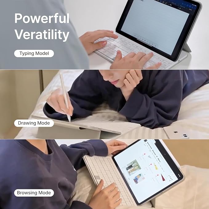 MOKIBO Fusion Keyboard, iPad Pro 12.9" Case, Wireless Touchpad Keyboard - Image 3
