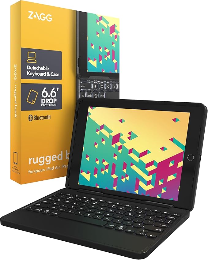 ZAGG Rugged Book Detachable Case and Magnetic-Hinged Keyboard by ZAGG