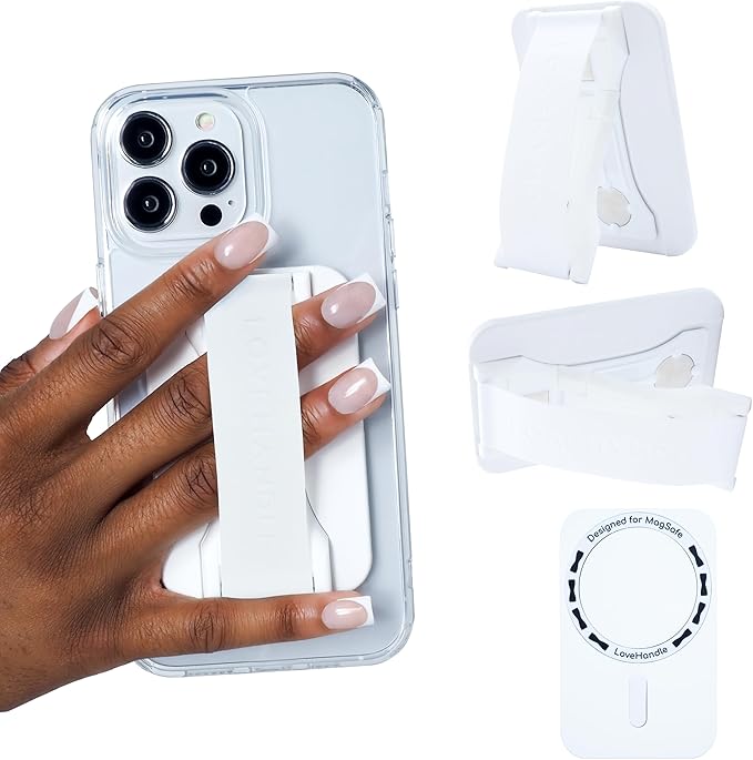 LoveHandle PRO MagSafe Compatible Magnetic Phone Grip w/Kickstand by LOVEHANDLE