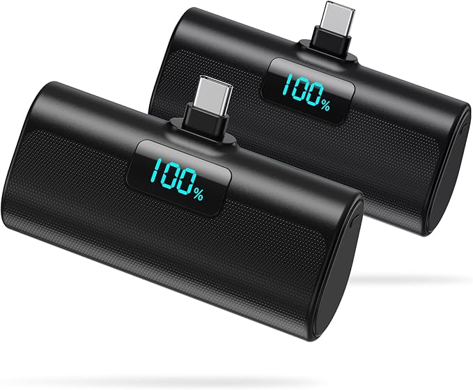 Portable Charger for iPhone 16/15 Series, 5200mAh PD USB C Power Bank Built-in by HETP