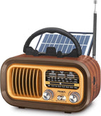 PRUNUS J-150 Portable Radio AM FM SW Bluetooth Speaker, Retro Radios Vintage by PRUNUS
