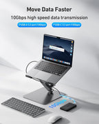 BENFEI Laptop Stand with USB C 6in1 Docking Station, HDMI 4K@60Hz, Gigabit - Image 5