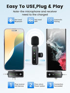 3 in 1 Wireless Lavalier Microphones - Image 3