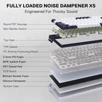 Redragon K745 PRO Wireless Gasket RGB Gaming Keyboard, 108 Keys Mechanical - Image 4