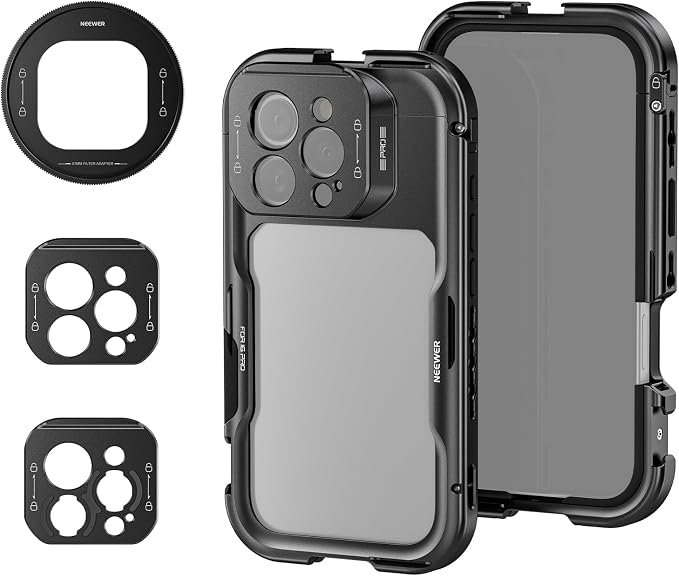 NEEWER 16 Pro Cage, Quick Release Video Rig Phone Stabilizer Compatible by Neewer