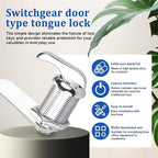 2 Pack Thumb Operated Offset Cam Lock Latch, Keyless Cam Lock Latch - Image 3