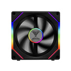 GAMDIAS 120mm ARGB PWM Case Fan, 2 Blades in 1 Fan Pack, Sync by GAMDIAS