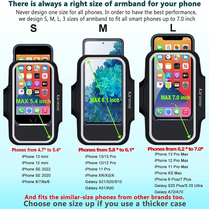 Phone Holder for Running, Karvense Phone Arm Bands for Running Exercise Workout - Image 5