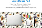 Watercolor Floral Large Mouse Pad, Gaming Keyboard Desk Pad, Extended Mouse Mat - Image 8