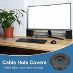 uxcell 4Pcs Cable Cord Grommet, 7/8" Rubber Desk Grommets Wire Pass Through - Image 6