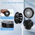 50 Pcs Cable Grommet, Snap Bushing 1/2" Mounting Diameter, Flexible - Image 3