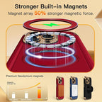 COOLQO for iPhone 15 Pro Max Case 6.7'' Upgraded 360° Spin Magnetic Stand - Image 4