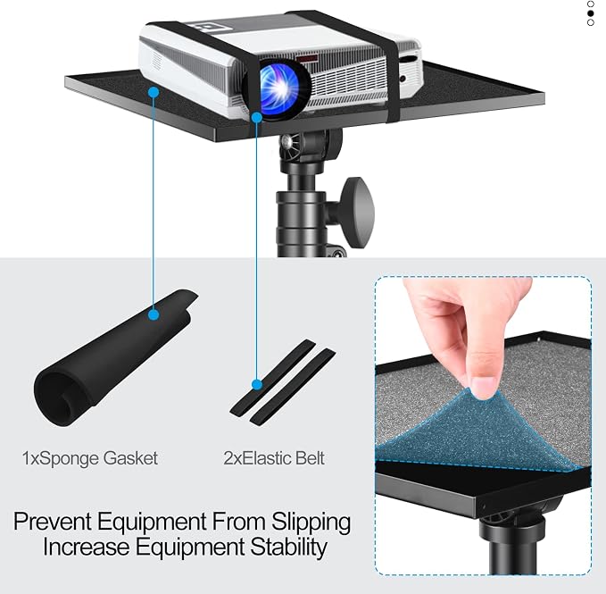 Projector Stand Tripod, Portable Laptop Floor Mount Adjustable Height 26 to 52 - Image 6