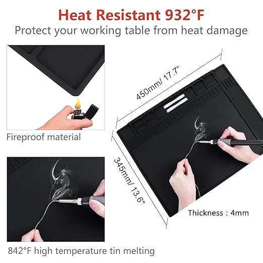 Anti Static Mat Includes ESD Wristband and Grounding Wire and Grounding Plug - Image 4