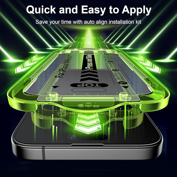Esanik for iPhone 14 Pro Matte Glass Screen Protector Anti-Glare & - Image 2