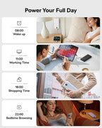 VEGER AC Wall Plug Portable Charger, 10000mah Slim Portable Charger Built in - Image 5