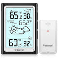 Geevon Large Display Digital Thermometer Hygrometer, Accurate Indoor Outdoor by GEEVON