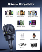 Baseus 163W Retractable Car Charger USB C Fast Charging, PrimeTrip VR2 Max 4 in - Image 8