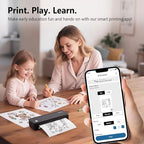 Inkless Portable Printer for Travel, Wireless Thermal Printer Supports 8.5 x 11 - Image 8