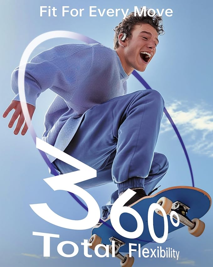Open Ear Wireless Bluetooth Headphones, Pain-Free Air Conduction Ear Buds - Image 5