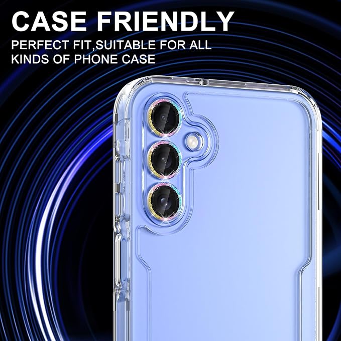 for Samsung Galaxy A35 5G Camera Lens Protector, Individual Metal Ring Tempered - Image 5