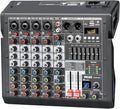Audio Mixer, 6-Channel Professional DJ Mixer by TKLBLS